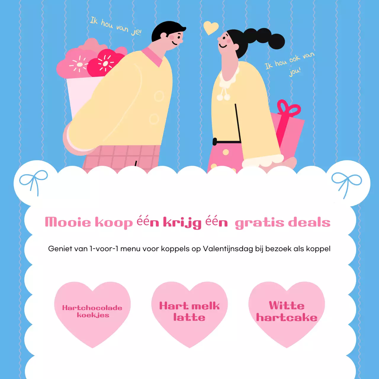 Lichtblauwe evenementpromotie