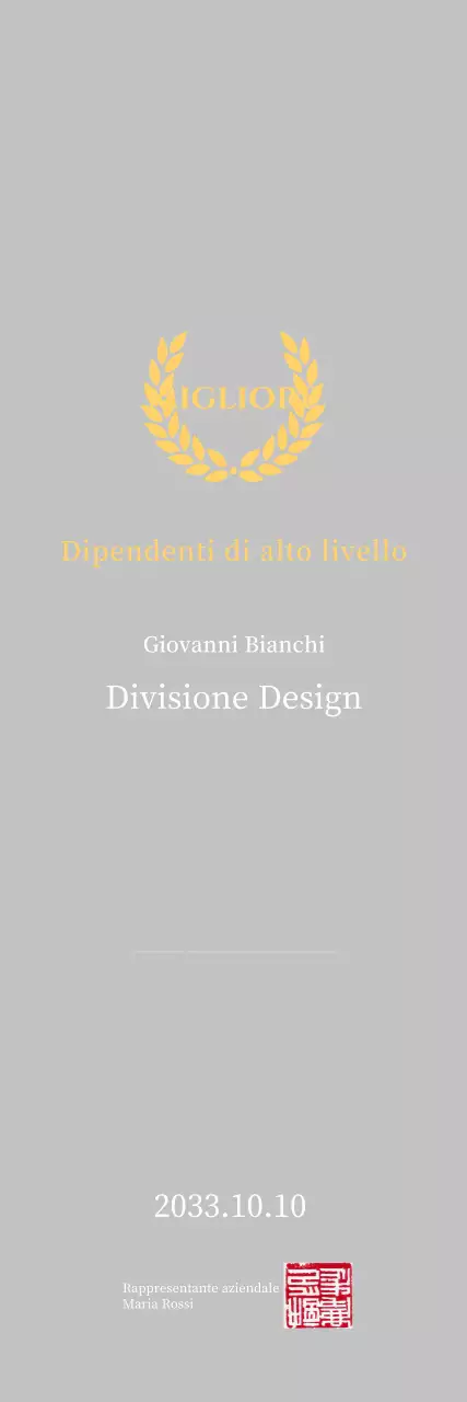 Targa semplice gialla