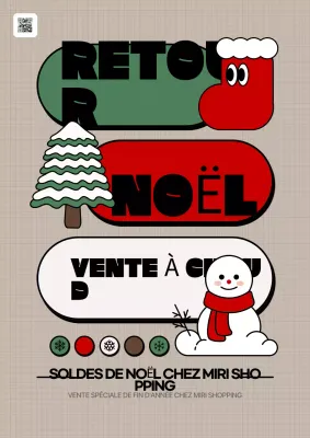 Vente de Noël Green Retro