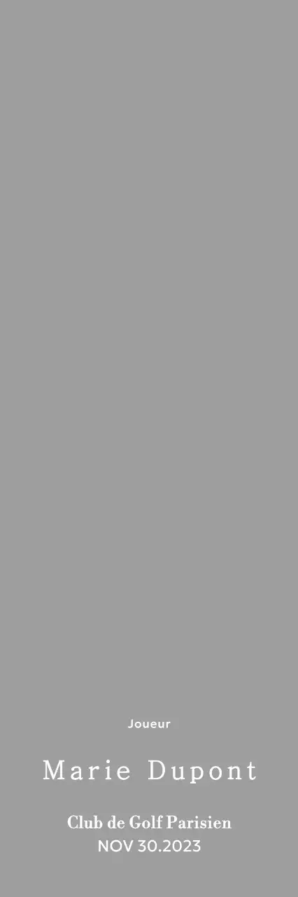 Un trophée classique de tournoi de golf représentant une couronne de laurier entourant une balle de golf.