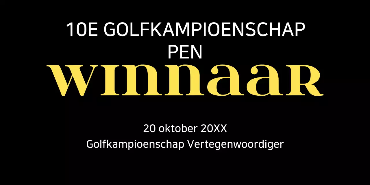 Gele standaard sportlijst