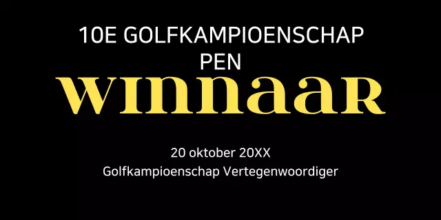 Gele standaard sportlijst