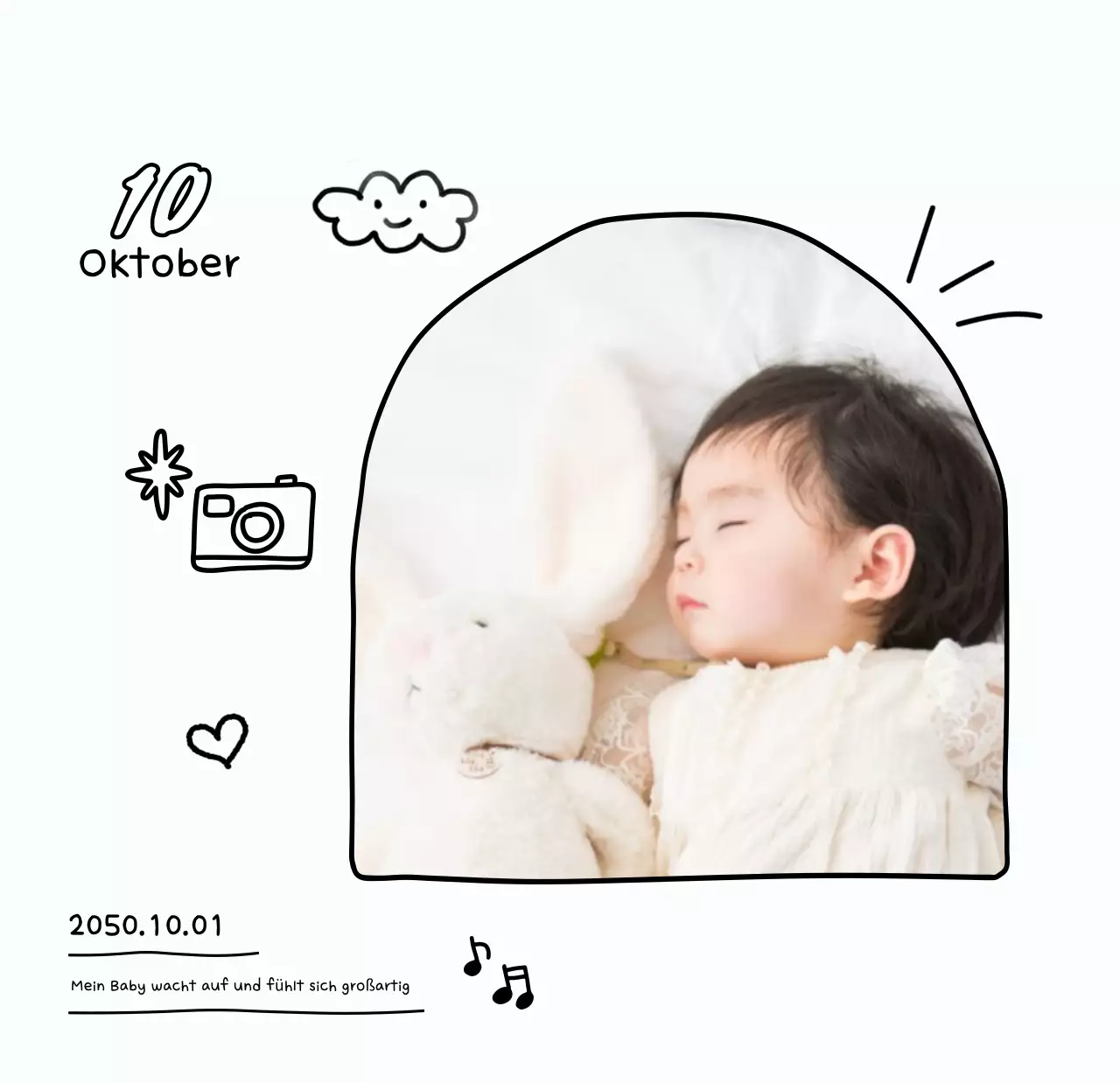 Weißer gemütlicher Neujahrskalender