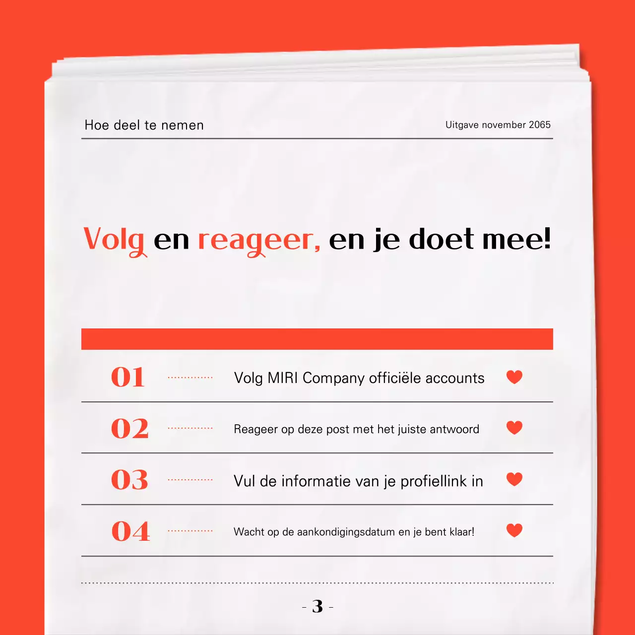 Red Modern Evenementengids