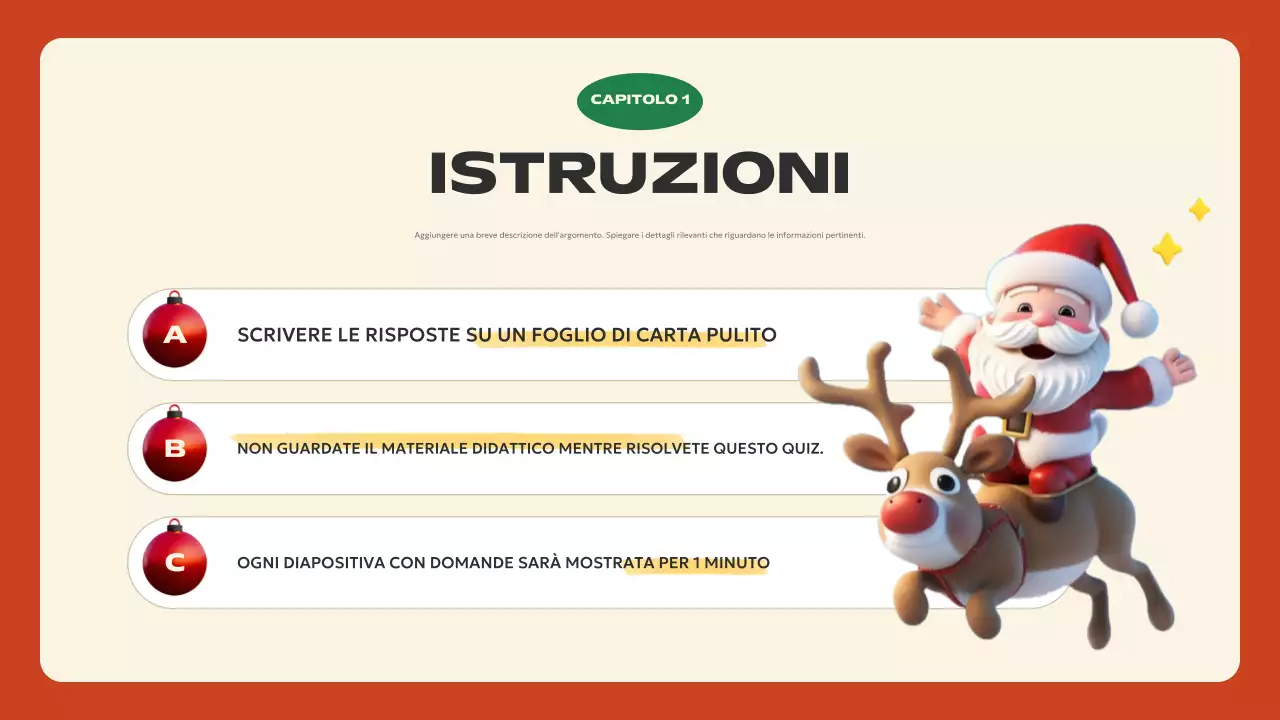 presentazione rossa festosa per le vacanze