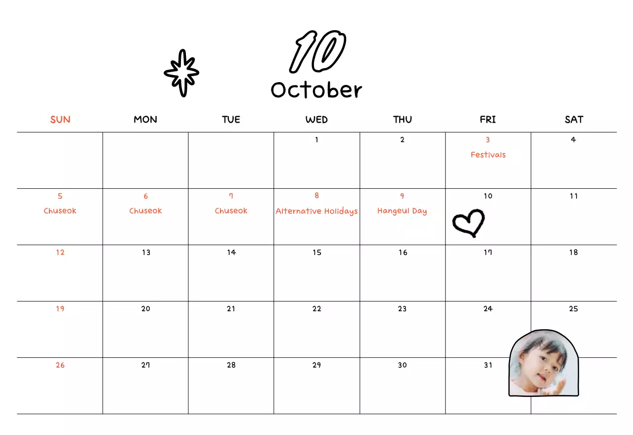 Kalender Tahun Baru Kuning