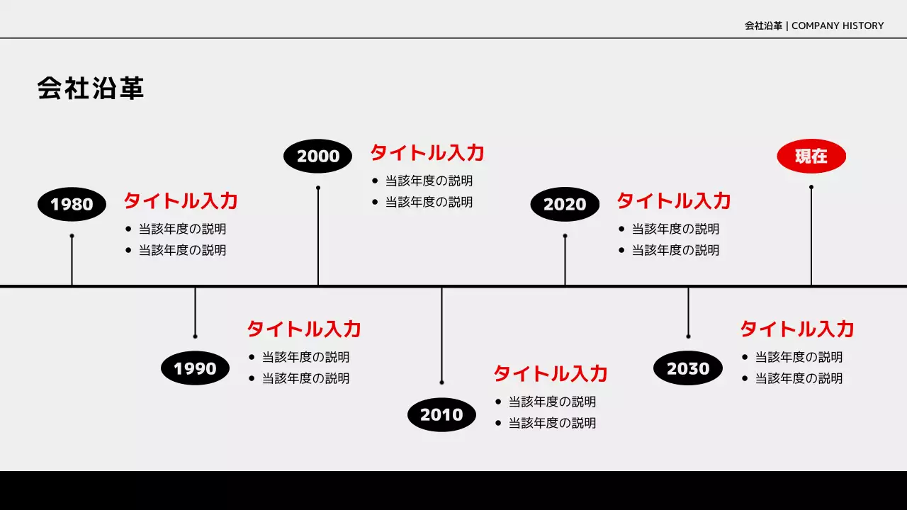 黒 モダン 会社紹介 プレゼンテーション