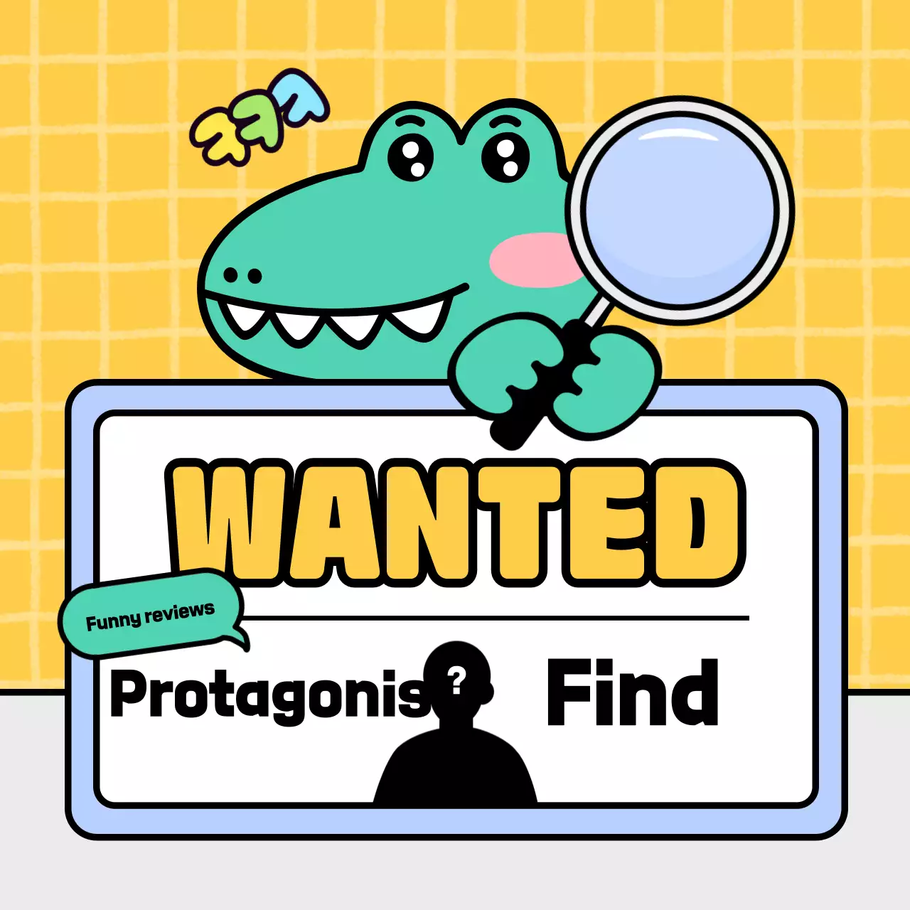 Promoção de revisão de quadrinhos amarelos Instagram Carousel