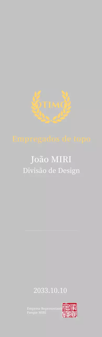 Placa de listagem simples amarela
