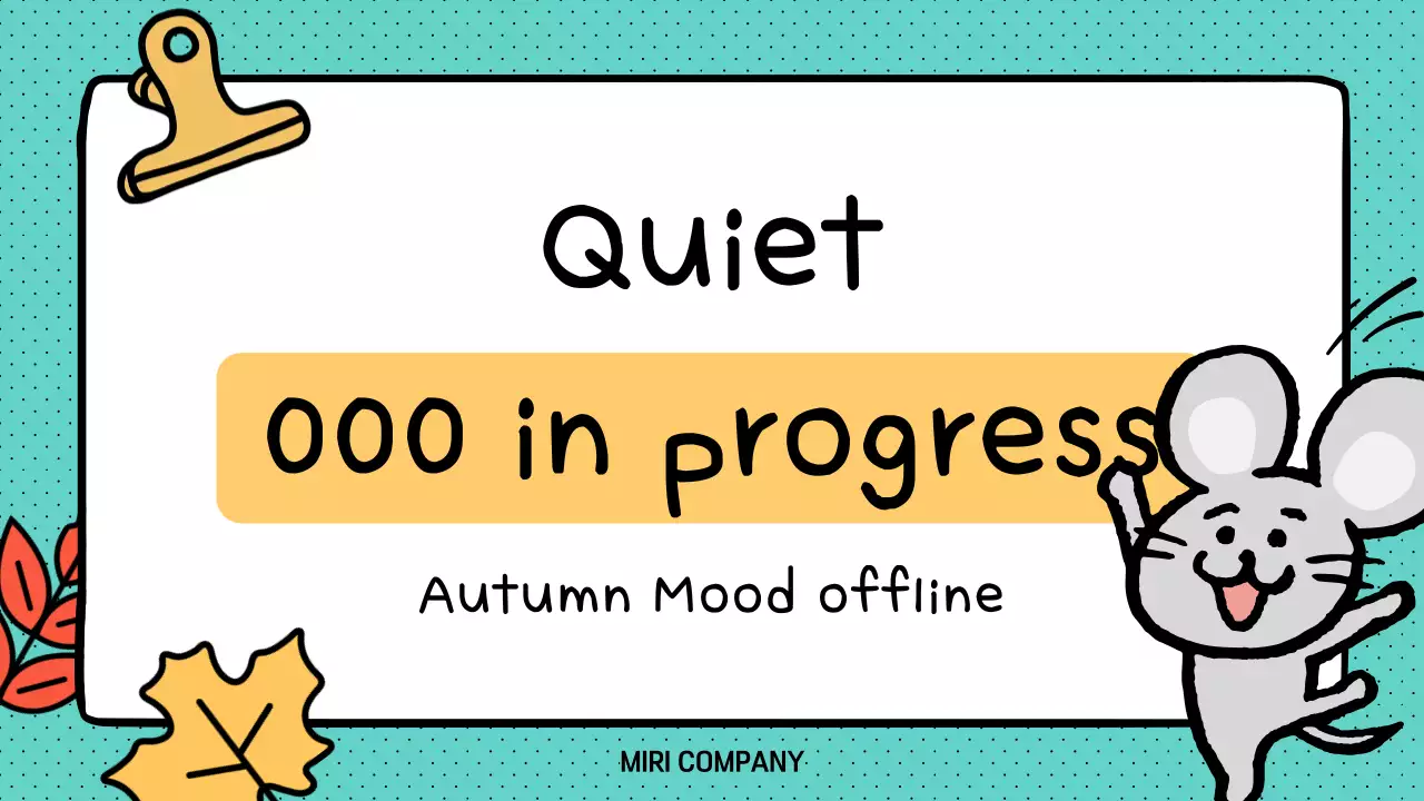 Apresentação de Aviso de Trabalho Simples da Mint