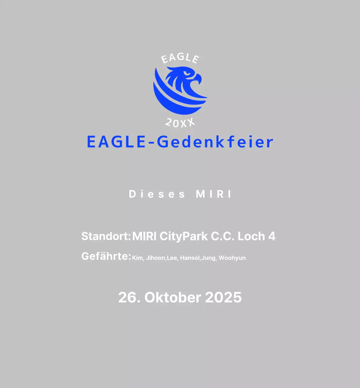 Blaue Basic-Golf-Gedenkmünze