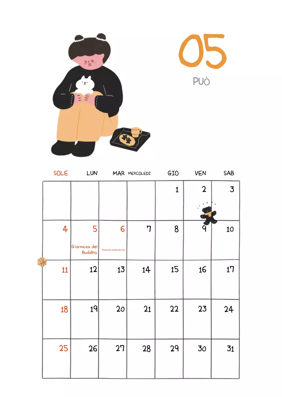 Un concetto di illustrazione colorata e simpatica per tutti i giorni