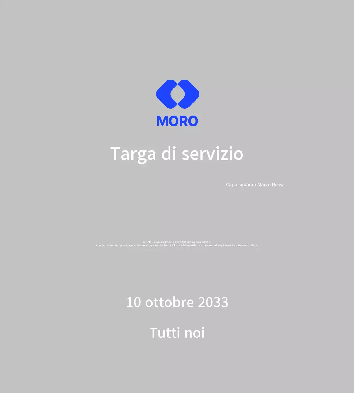 Celebrare il logo aziendale blu