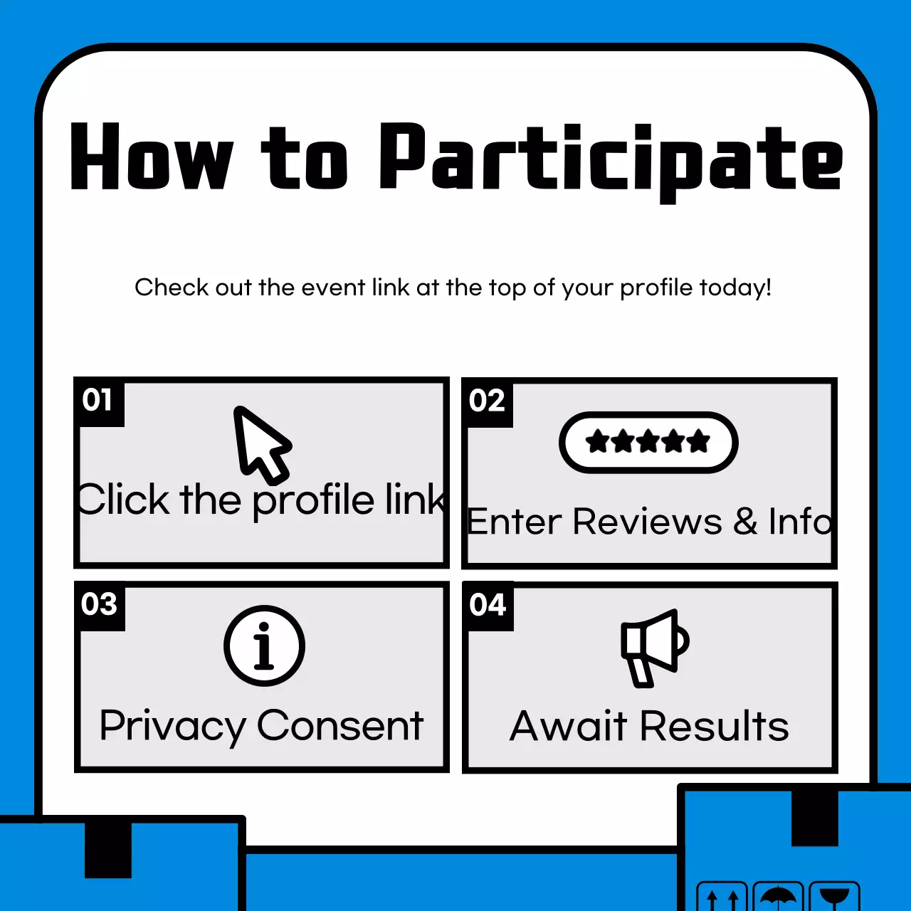 Ulasan Komik Biru Promosi Instagram Carousel