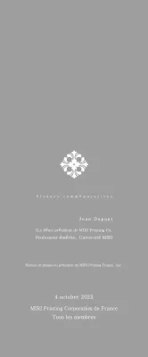 Plaque classique commandée avec motif