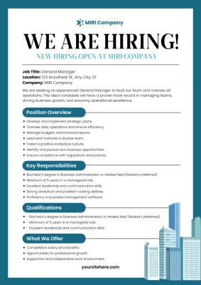 teal professional hiring announcement