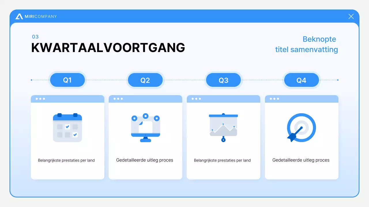 Blauwe moderne rapporten analyseren