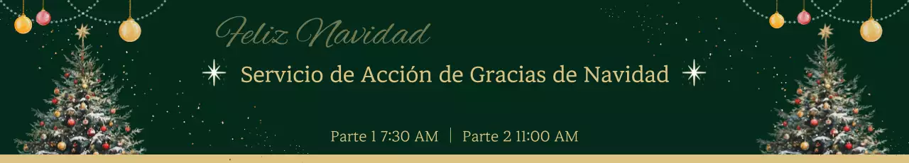 Promover los tradicionales servicios navideños en beige y verde