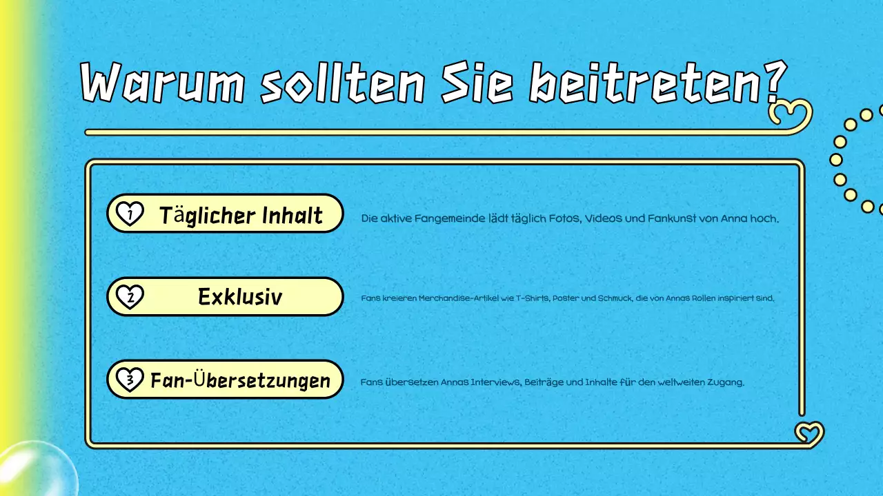 blau trendy K-drama pitch deck