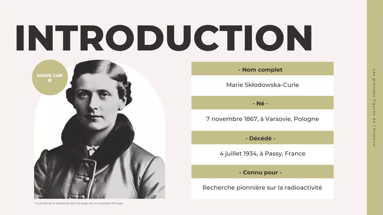 présentation de l'histoire classique grise