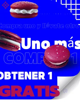 Promoción Postre Blue Pop