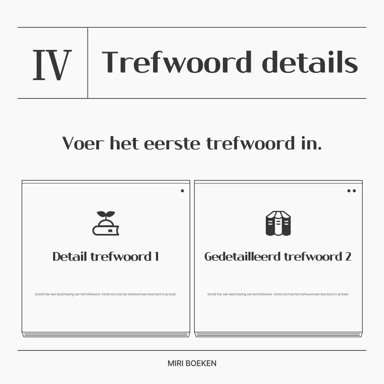 Een eenvoudige samenvatting van een boek in zwart-wit