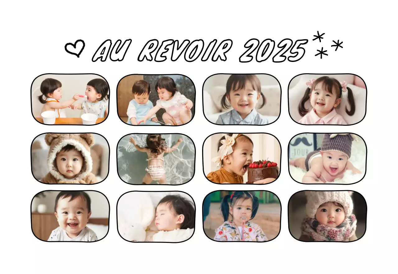 Calendrier jaune du Nouvel An