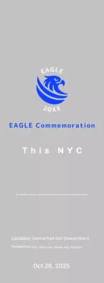 Blue Basic Golf Commemorative