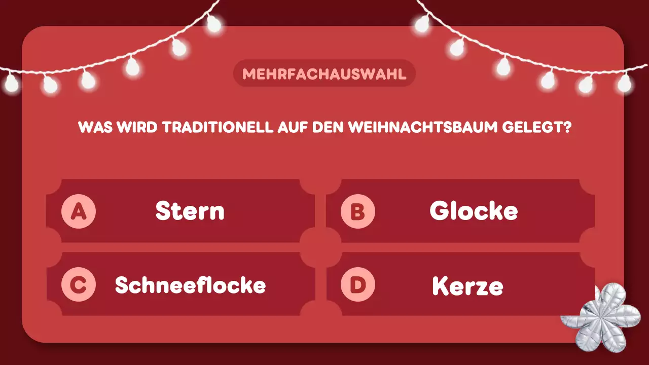rot trendy weihnachten quiz layout