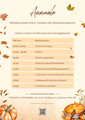 autunno caldo, uscita annuale per il ringraziamento