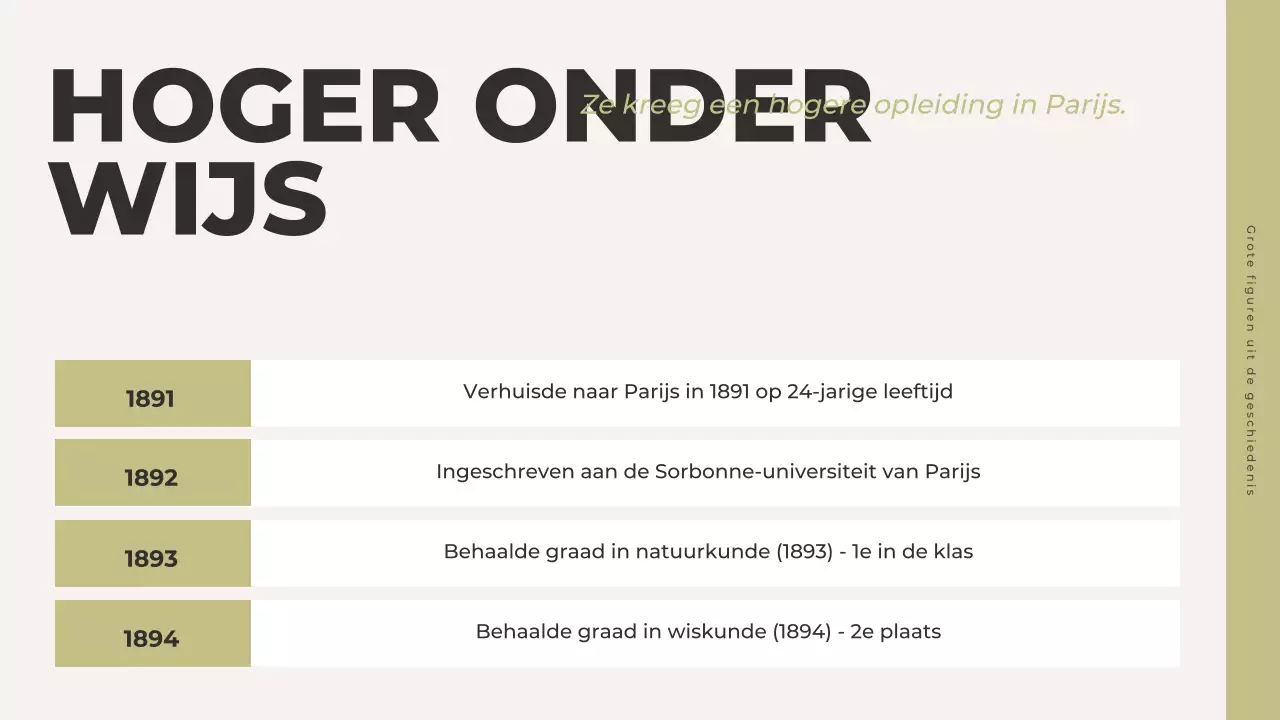 grijze klassieke geschiedenis presentatie