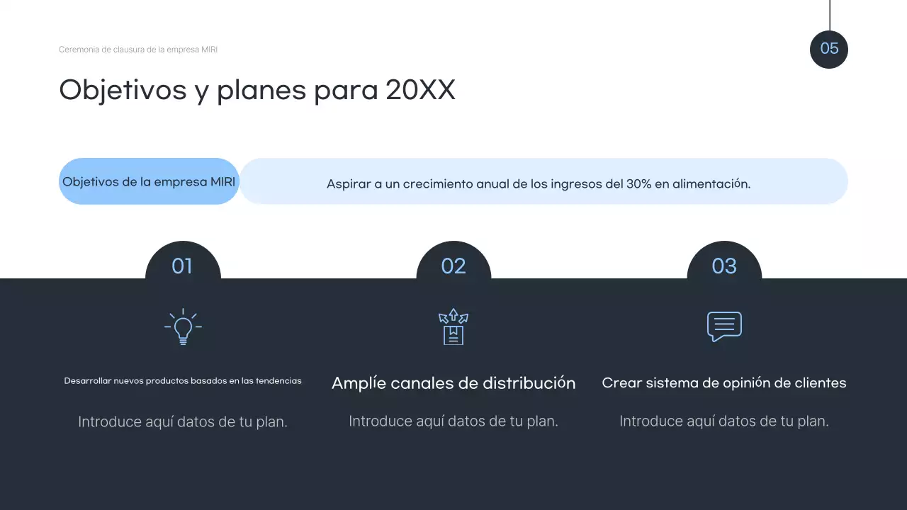 Celebrando el fin de año en azul moderno