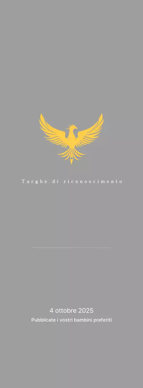 Classico trofeo da torneo di golf con decorazione a fenice colorata