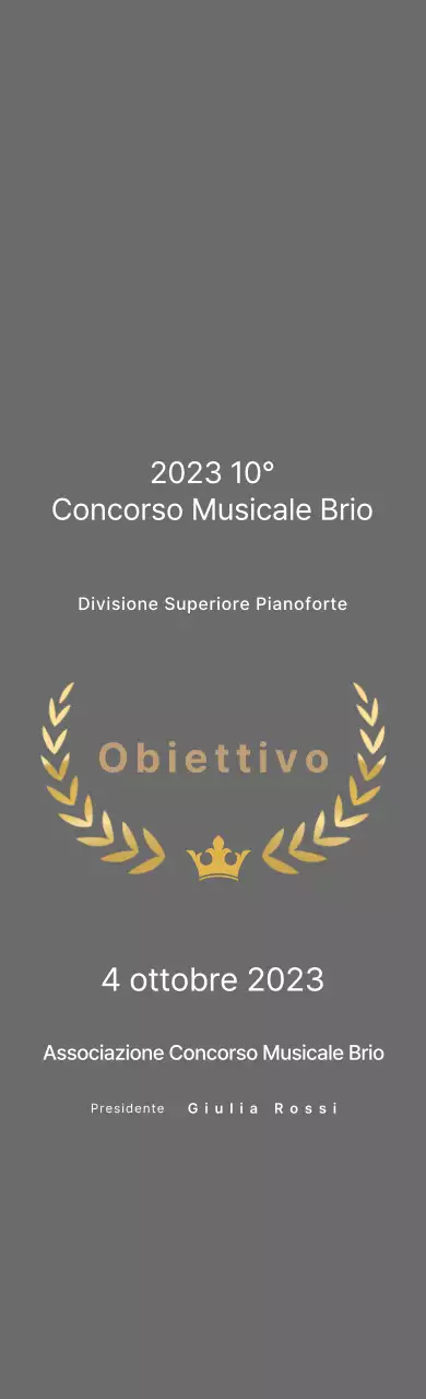 Trofeo classico di quotazione
