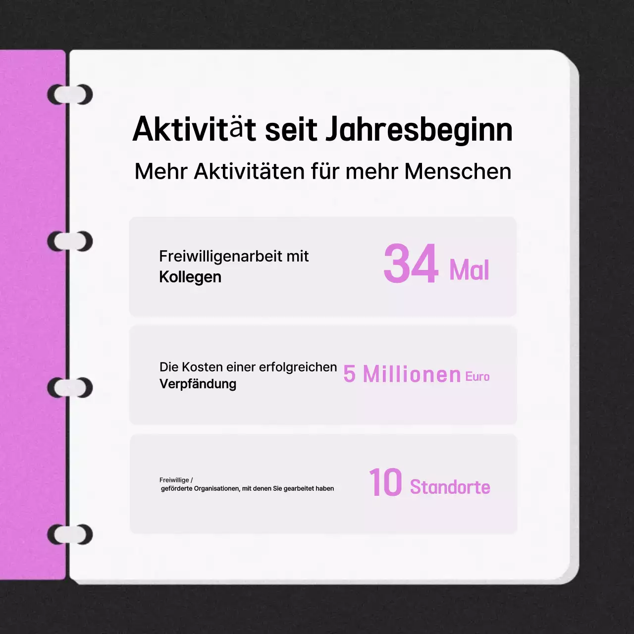 Mauve Simple Record Diary