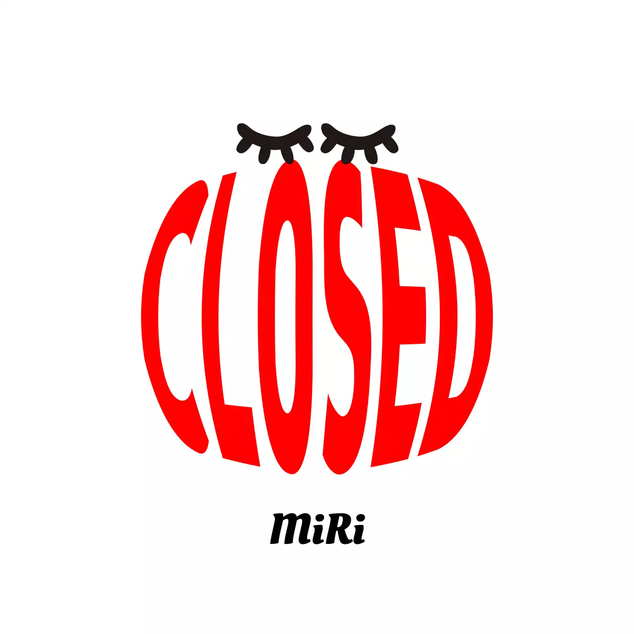 빨강 오픈 클로즈 안내 입간판