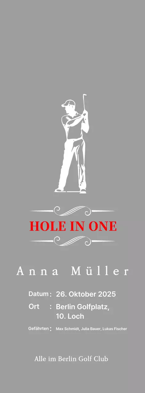 Klassische Golfplakette mit der Illustration eines Golfspielers