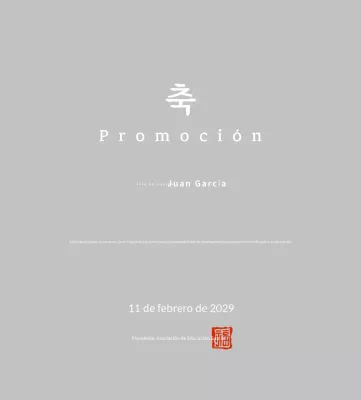 Celebración de la promoción de White Simple