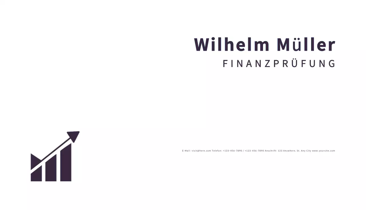 weiße minimale Visitenkarte