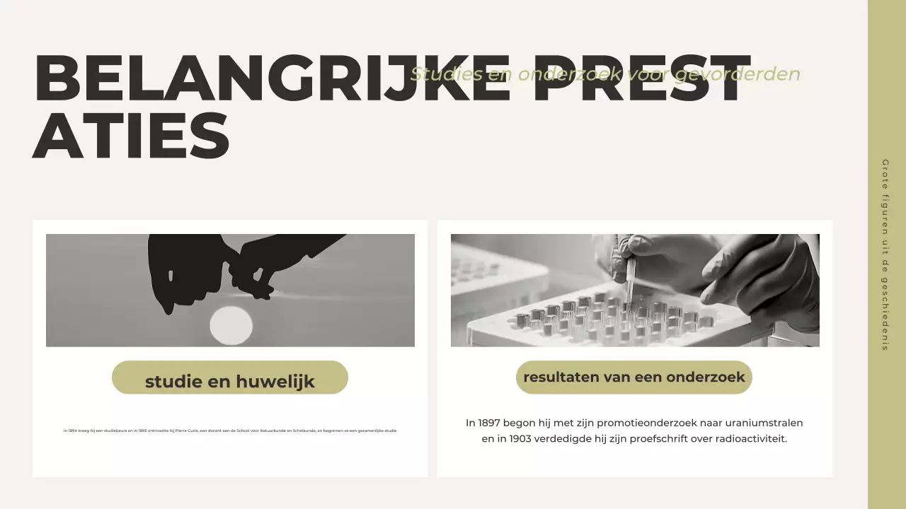 grijze klassieke geschiedenis presentatie