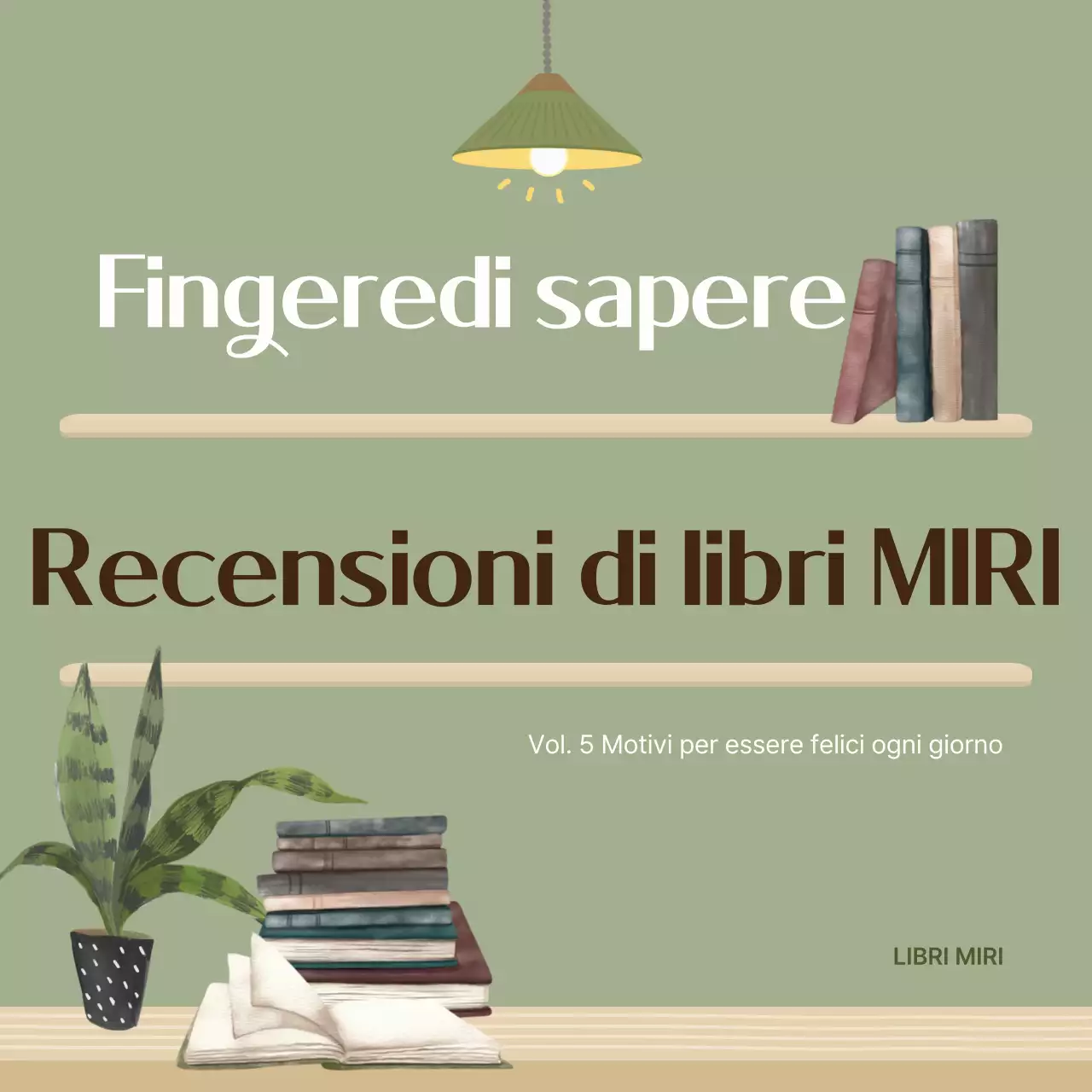 Un post di riepilogo del libro pulito in kaki e beige