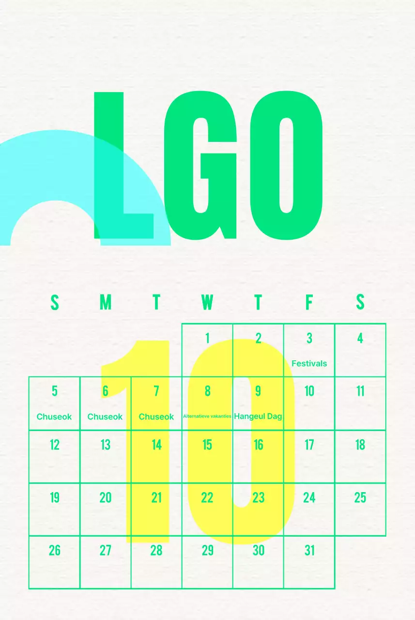 Vier Blauw Vintage Kalender