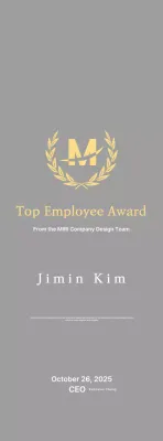 Placa de inscrição com louros