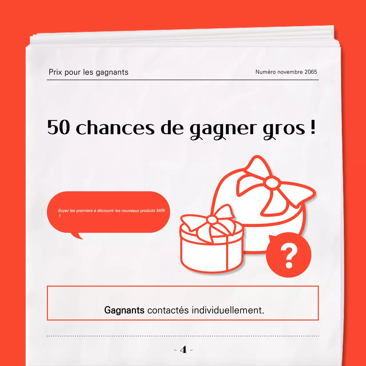 Guide de l'événement moderne rouge