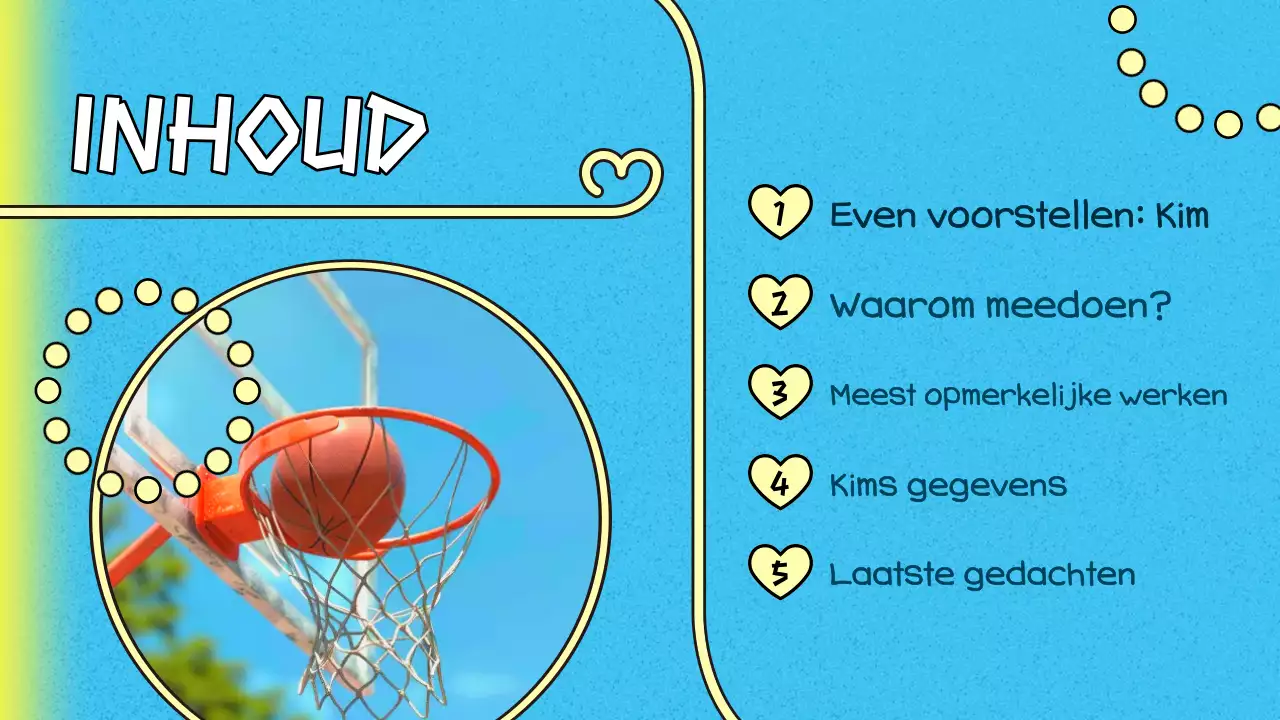 blauw trendy K-drama pitch deck