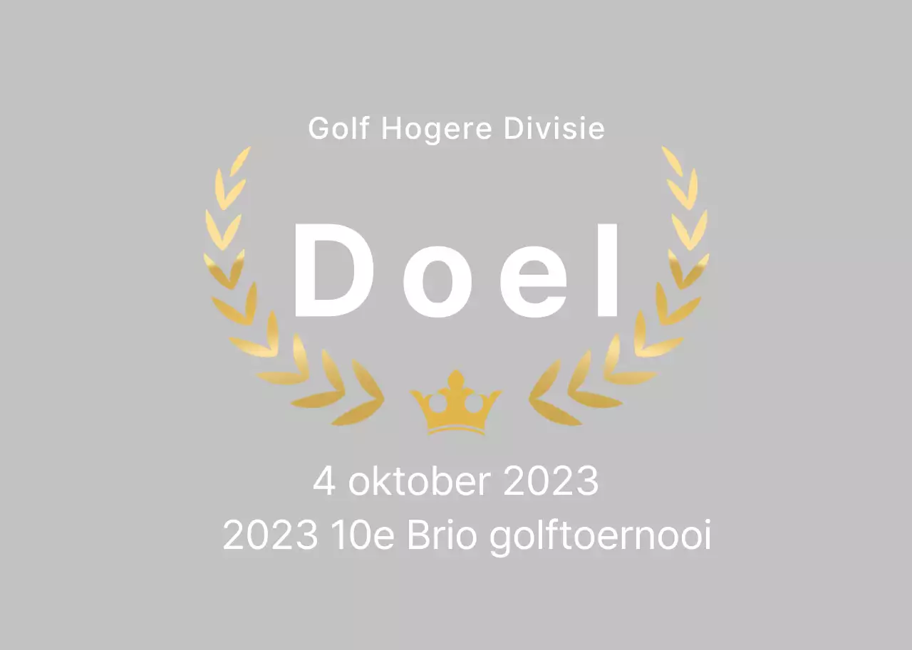 Eenvoudige golflijst