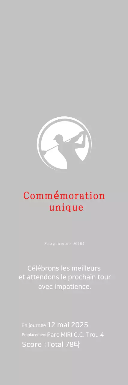 Célébrer le golf simple en blanc