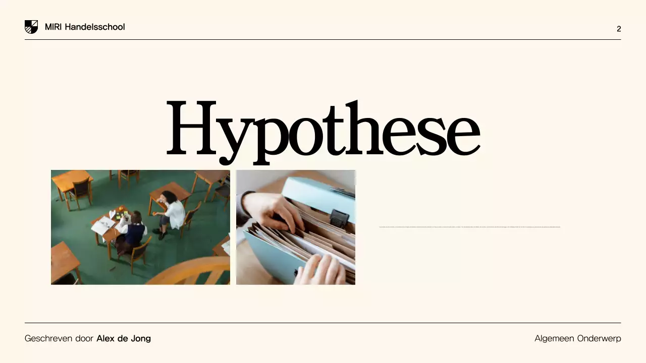 Beige moderne scriptiepresentatie