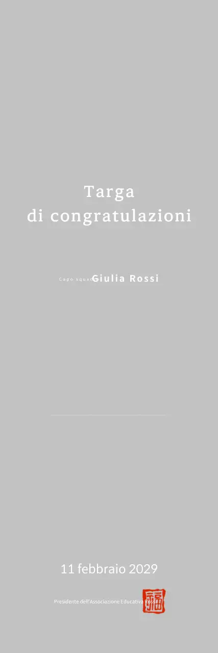 Celebrazione della promozione di White Simple