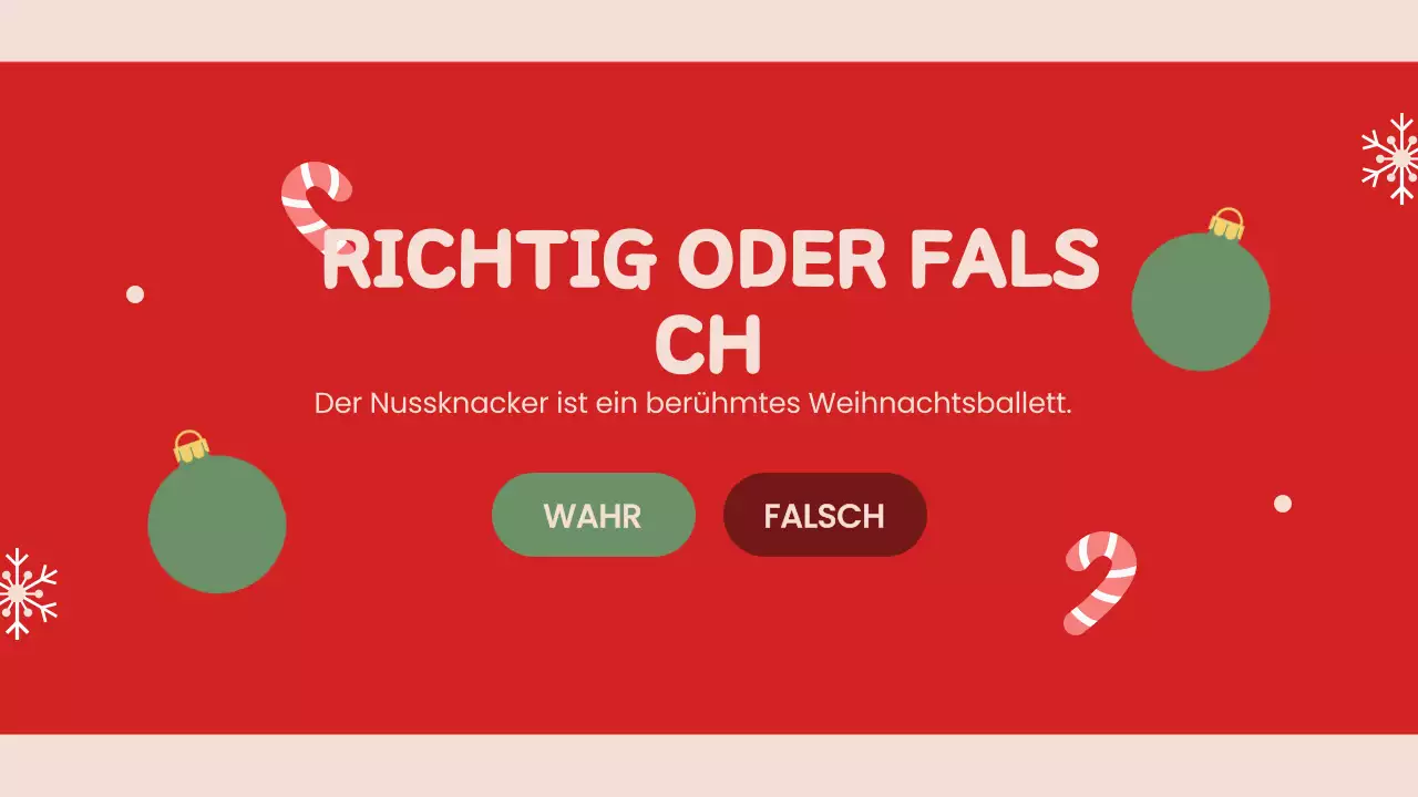 Rote Retro-Weihnachtspräsentation